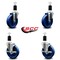 Service Caster 5'' Solid Poly Wheel Swivel 1-1/2'' Expanding Stem Caster Set 2 Brakes, 4PK SCC-EX20S514-SPUS-2-TLB-2-112 - alternate 5